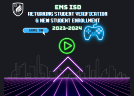  Gaming Graphic of Registration Verification & New Student Enrollment 2023-2024